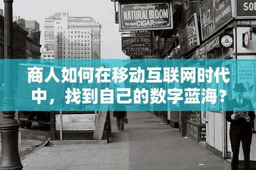 商人如何在移动互联网时代中，找到自己的数字蓝海？