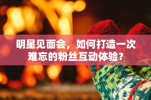 明星见面会，如何打造一次难忘的粉丝互动体验？