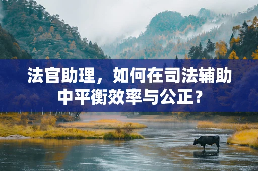 法官助理，如何在司法辅助中平衡效率与公正？