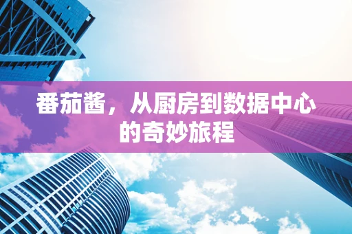 番茄酱，从厨房到数据中心的奇妙旅程