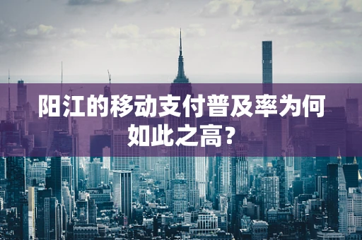 阳江的移动支付普及率为何如此之高？