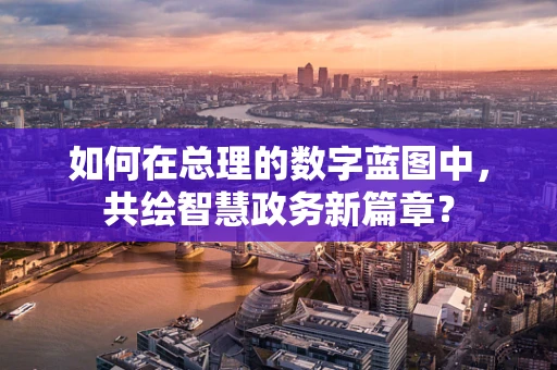 如何在总理的数字蓝图中，共绘智慧政务新篇章？