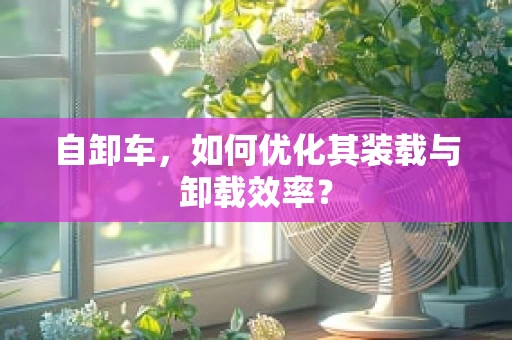 自卸车，如何优化其装载与卸载效率？