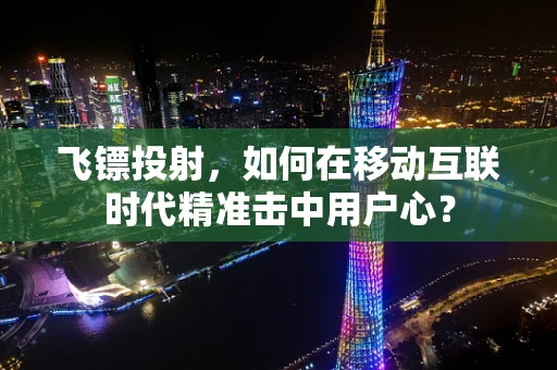 飞镖投射，如何在移动互联时代精准击中用户心？