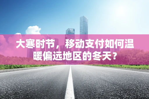 大寒时节，移动支付如何温暖偏远地区的冬天？