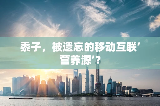 黍子，被遗忘的移动互联‘营养源’？