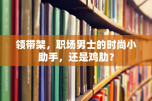领带架，职场男士的时尚小助手，还是鸡肋？
