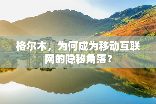 格尔木，为何成为移动互联网的隐秘角落？