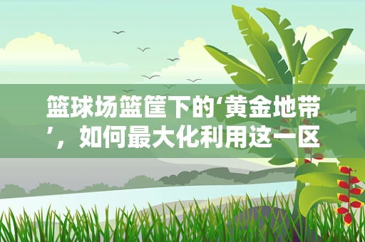 篮球场篮筐下的‘黄金地带’，如何最大化利用这一区域提升比赛效率？