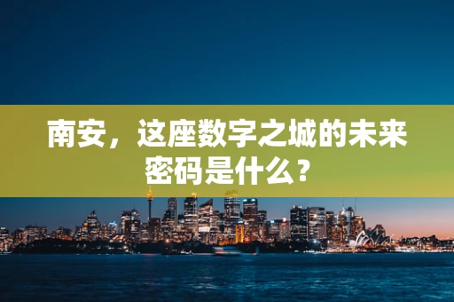 南安，这座数字之城的未来密码是什么？