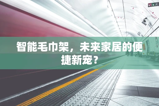 智能毛巾架，未来家居的便捷新宠？