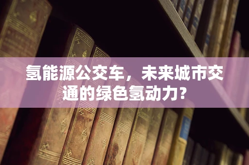 氢能源公交车，未来城市交通的绿色氢动力？