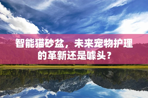 智能猫砂盆，未来宠物护理的革新还是噱头？
