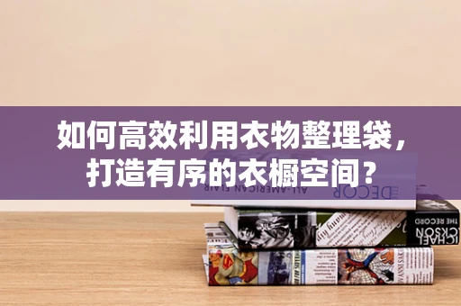 如何高效利用衣物整理袋，打造有序的衣橱空间？