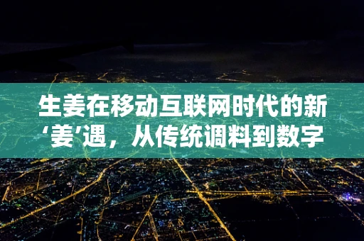 生姜在移动互联网时代的新‘姜’遇，从传统调料到数字健康管理