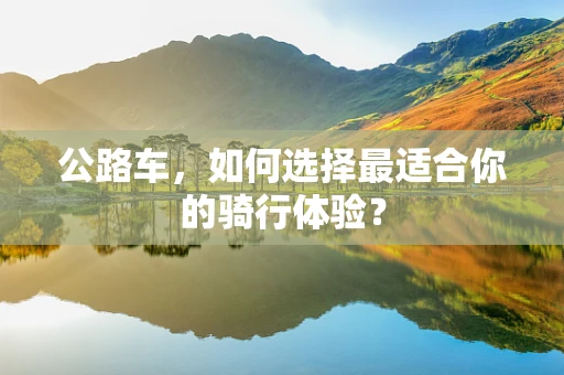 公路车，如何选择最适合你的骑行体验？