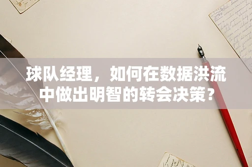 球队经理，如何在数据洪流中做出明智的转会决策？