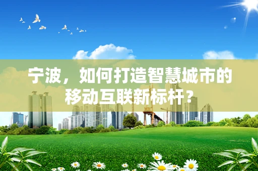 宁波，如何打造智慧城市的移动互联新标杆？