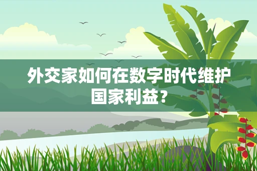 外交家如何在数字时代维护国家利益？