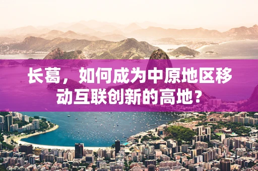 长葛，如何成为中原地区移动互联创新的高地？