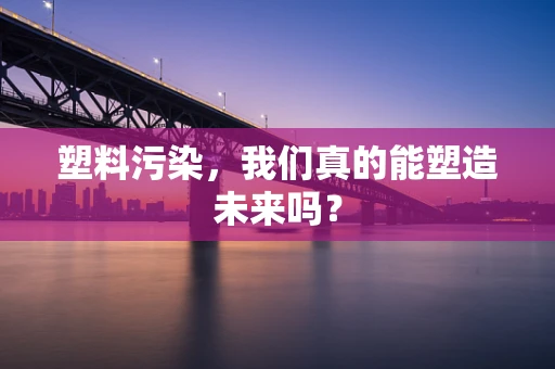 塑料污染，我们真的能塑造未来吗？