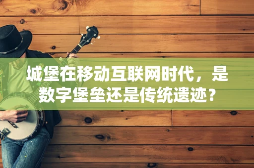 城堡在移动互联网时代，是数字堡垒还是传统遗迹？