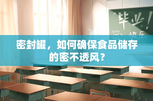 密封罐，如何确保食品储存的密不透风？