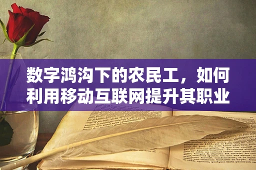 数字鸿沟下的农民工，如何利用移动互联网提升其职业与生活质量？