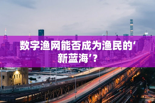 数字渔网能否成为渔民的‘新蓝海’？