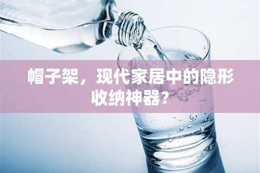 帽子架，现代家居中的隐形收纳神器？