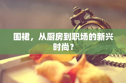围裙，从厨房到职场的新兴时尚？