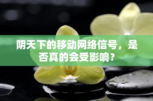 阴天下的移动网络信号，是否真的会受影响？