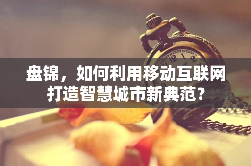 盘锦，如何利用移动互联网打造智慧城市新典范？