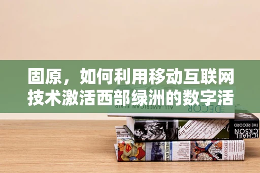 固原，如何利用移动互联网技术激活西部绿洲的数字活力？