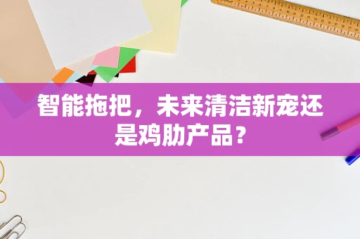 智能拖把，未来清洁新宠还是鸡肋产品？