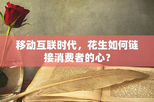 移动互联时代，花生如何链接消费者的心？