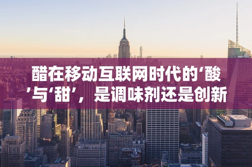 醋在移动互联网时代的‘酸’与‘甜’，是调味剂还是创新催化剂？