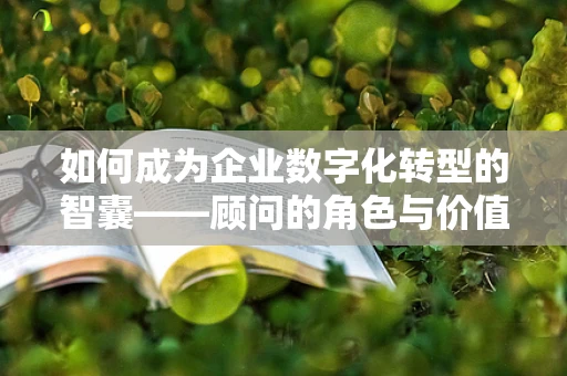 如何成为企业数字化转型的智囊——顾问的角色与价值？